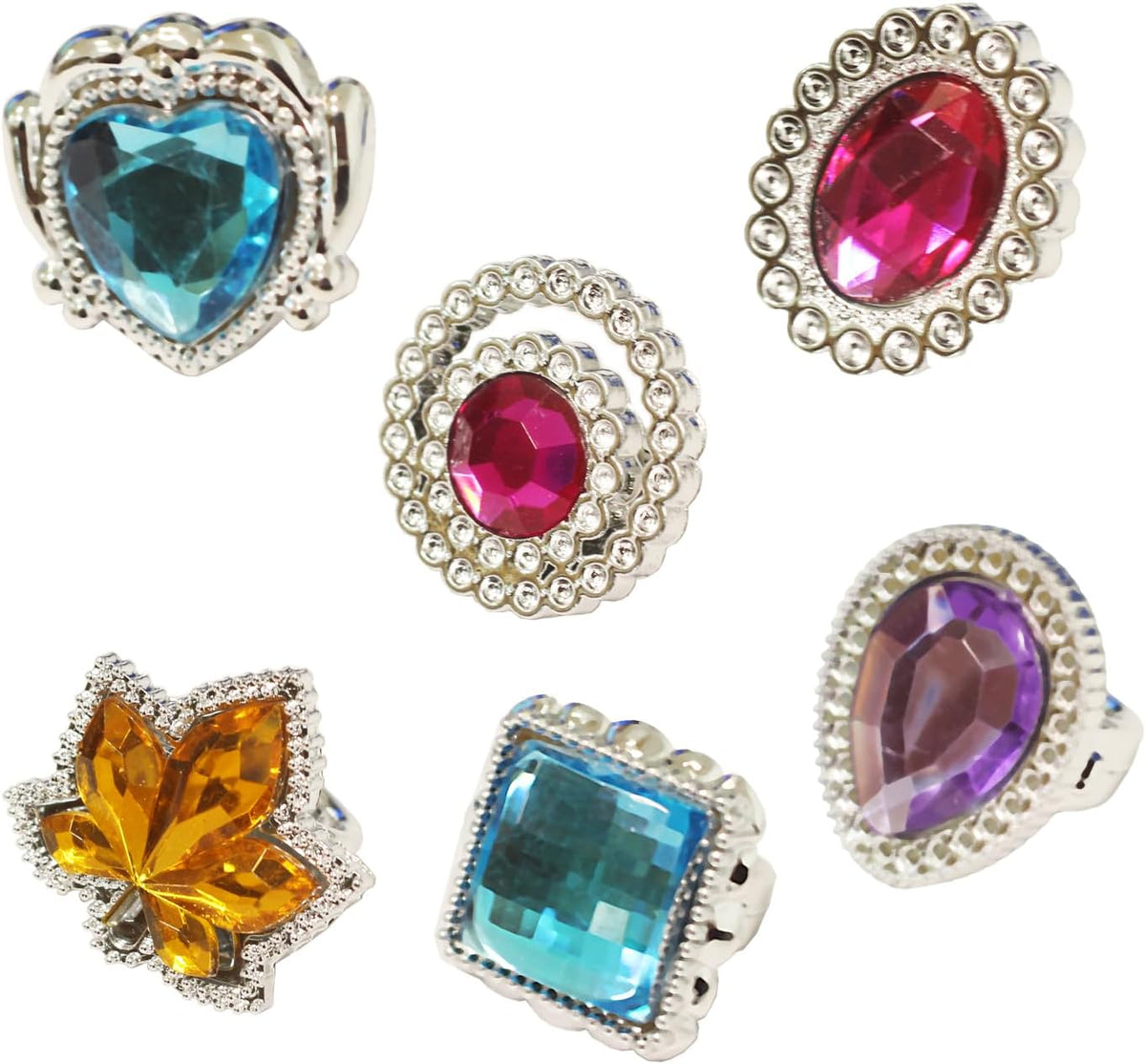 S & E Teacher's Edition 8 pack princess tiaras in 8 gemstone colors - view 16