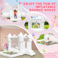 FINCOME 10 in 1 inflatable bounce house with double water slides, climbing wall and splash pool - view 3