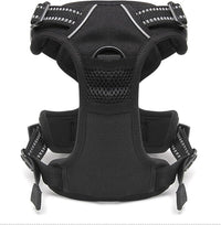 TRUE LOVE Truelove Adjustable No-Pull Dog Harness Reflective Pup Vest Harnesses Comfortable Control Brilliant Colors TLH5651(Black,S)