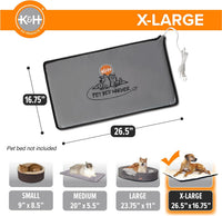 K&H Pet Bed Warmer, Safety Listed, Cat Heating Pad - Gray / X-Large - image 2