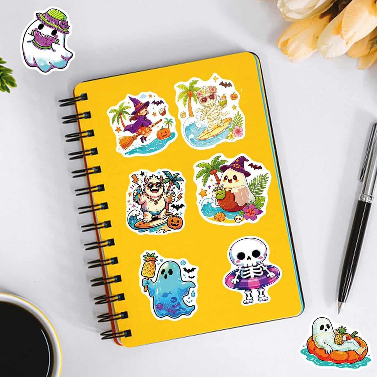 100PCS Vintage Christmas Stickers - Summerween - image 2