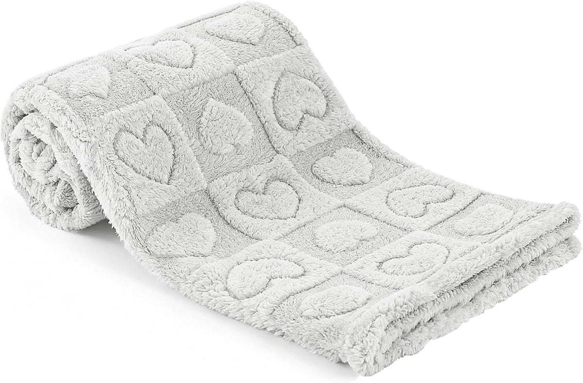 Pet Blanket for Dogs Cats - Light Grey / 50x60"