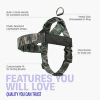 Dog Friendly Co. Dog Harness for Medium Sized Dogs – Essentials for Dogs - Green Camo / Large - image 2