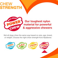 Nylabone Power Chew Original Bone Dog Chew Toys - Bacon & Chicken / Small - image 4
