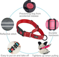 Haapaw Escape-Proof Martingale Dog Collar - Red / L / 2-Pack Collars - image 3
