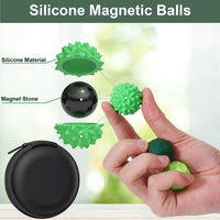 BUSOHA Silicone Magnetic Fidget Balls - Green / 1.2 Inch - image 2