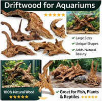 Azil Natural Aquarium Driftwood Root - driftwood 9'' - 12'' - image 2