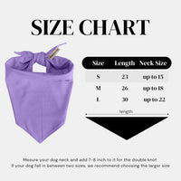 Premium Solid Olive Dog Bandana - Purple / Small - image 2