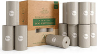 Nina Woof Dog Poop Bags for Daily Walks - Gray / 180 Bags (12 Rolls)