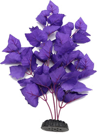 Silk Aquarium Plants, 12 Inch Artificial Silk Plants Decorations – Essentials for Fish - Purple / 2 Pack - image 3