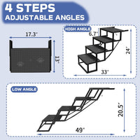Dog Steps for Car, SUV with Upgraded Non-Slip Surface - 4 Steps - image 3