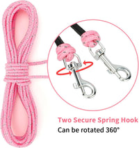 Reflective Cat Long Leash 15 FT - 50 FT / Pink - image 4
