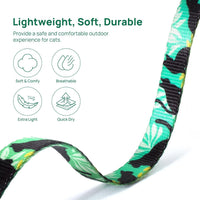 Adjustable Cat Harness and Leash Set Escape Proof – Essentials for Cats - Green Cat Whispers, Adjustable - image 3