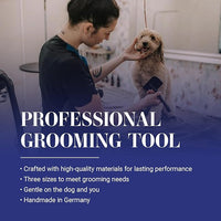 Chris Christensen Big K Dog Slicker Brush for Dogs (Goldendoodles, Labradoodles, Poodles), Groom Like a Professional, Fluff Detangle Style, Saves Time Energy, Black, Large