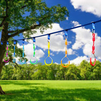 Rainbow Craft Ninja Rings, Trapeze Wheels & Monkey Bars - 7 Pack Ninja Acc - image 3
