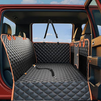 Back Seat Extender for Dogs,Dog Car Seat Cover for Back Seat with Hard Bottom Holds 500 lbs,Car Seat Protector,Waterproof Extender for Dogs,Dog HammockPet Bed for Full-Size Cars,SUVs, Small Trucks