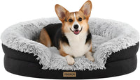 Miorun Fluffy Orthopedic Dog Beds Large Sized Dog - Gray / M(36", UP to 50lbs)