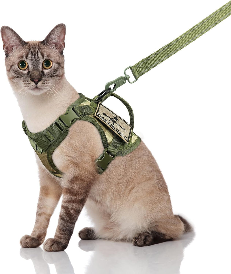 Tactical Cat Harness and Leash - Large / Camo