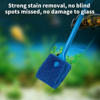 SLSON Aquarium Algae Scraper Double Sided Sponge Brush Cleaner Long - 1 - image 2