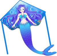Honbo large mermaid delta kite for kids and adults in bright colors