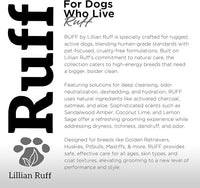 Ruff by Lillian Ruff Activated Charcoal Pet Shampoo – Lemon Sage – Deep Cleanser, Deodorizer & Stain Remover – Hydrates Dry Itchy Skin – Puppy & Dog Safe – USA Made (Gallon Pump)