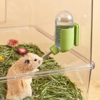 Hamster Water Bottle with Magnetic Holder - Green / 4 oz (Magnetic-Mounted) (Pack of 2) - image 2