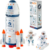 Wbzle space capsule rocket toy with lights, sound and astronaut figure - view 4