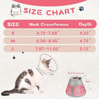 Supet Cat Cone Collar After Surgery, Soft Mesh Recovery Collar for Cats to Stop Licking and Scratching, Plastic Cone Alternative for Small Dogs, Medium, Large Cats