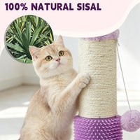 40'' Tall Sisal Cat Scratching Post - pruple-45inch - image 4