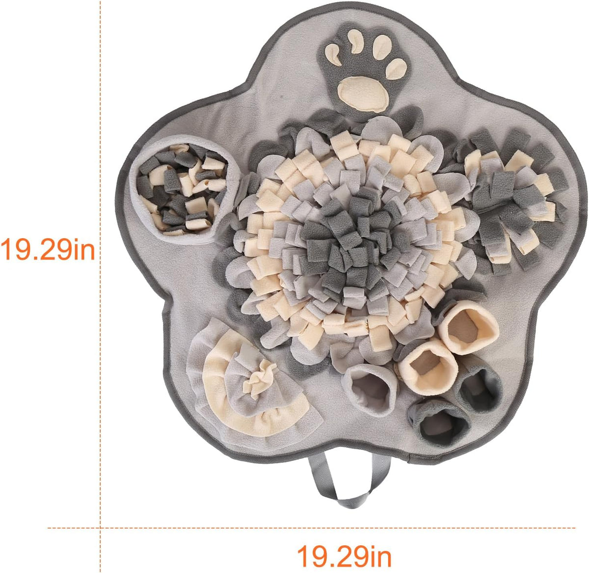 Snuffle Mat for Small Medium Dogs Nose Smell Training - Light Grey - image 2