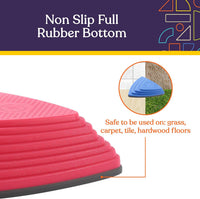 Special Supplies 10 piece rubber stepping stones for kids in bright colors - view 5