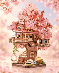 Rolife DIY Miniature House Kits Sakura Tree House 12" 3D Wooden - image 2
