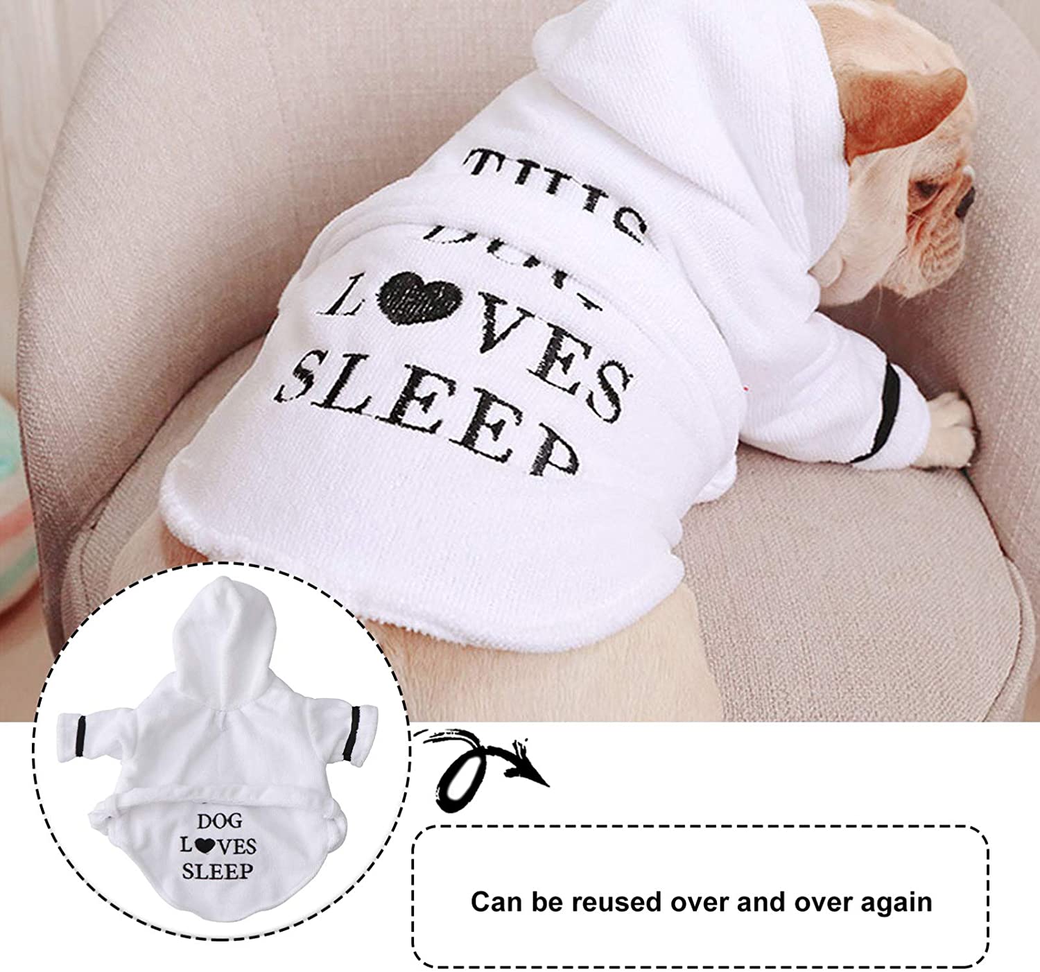Bath Robe with Hood - BIG FRENCHIES