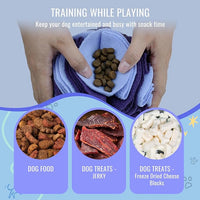 Pet Snuffle Ball, Puzzle Sniffing Interactive Dog Ball for Blind Dogs Training Stress Relief Dog Enrichment Toys Treat Machine Washable (15cm, Gradient Purple)
