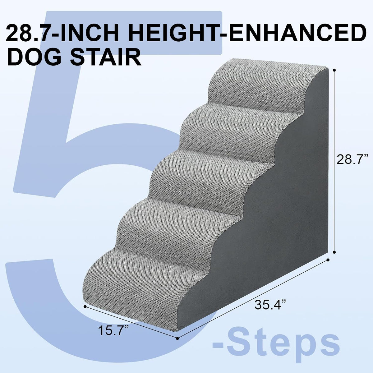 MEJYJEM Dog Stairs for high Beds 28.7” H - image 2