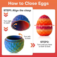 3D Printed Dragon Eggs with Dragon Inside - Random Twilight Mountain Range - image 4