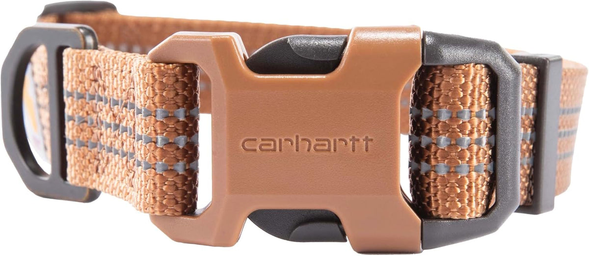 Carhartt Nylon Dog Collar Hunter Orange L – Essentials for Dogs - Carhartt Brown / Large 18-26"(L) X1"(W) - image 2
