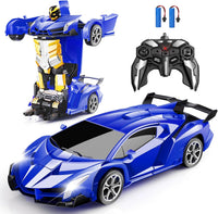 Blackma Transform Rc Cars for Boys 4-7 8-12 - Blue