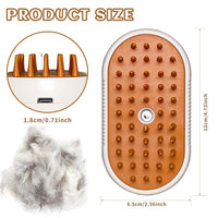 Spritz Defur Comb for Cats, New 3-in-1 Cat Steam Brush for Massaging and Cleaning Shedding Pets, Comb for Long and Short Hair Cats and Dogs Grooming Tool (White)