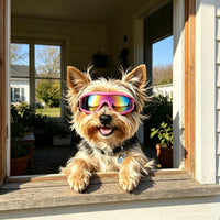 Enjoying Clear Dog Goggles Medium to Large Breed - Tactical Pink / Small Breeds - image 2