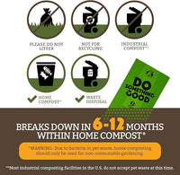 Doggy Do Good Poop Bags for Dogs (200 Ct), Easy Open Dog Poop Bags Rolls, Certified Home Compostable