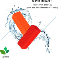 2pcs Pet Dog Cat Hair Remover, Pet Hair Removal Tool - orangered - image 2