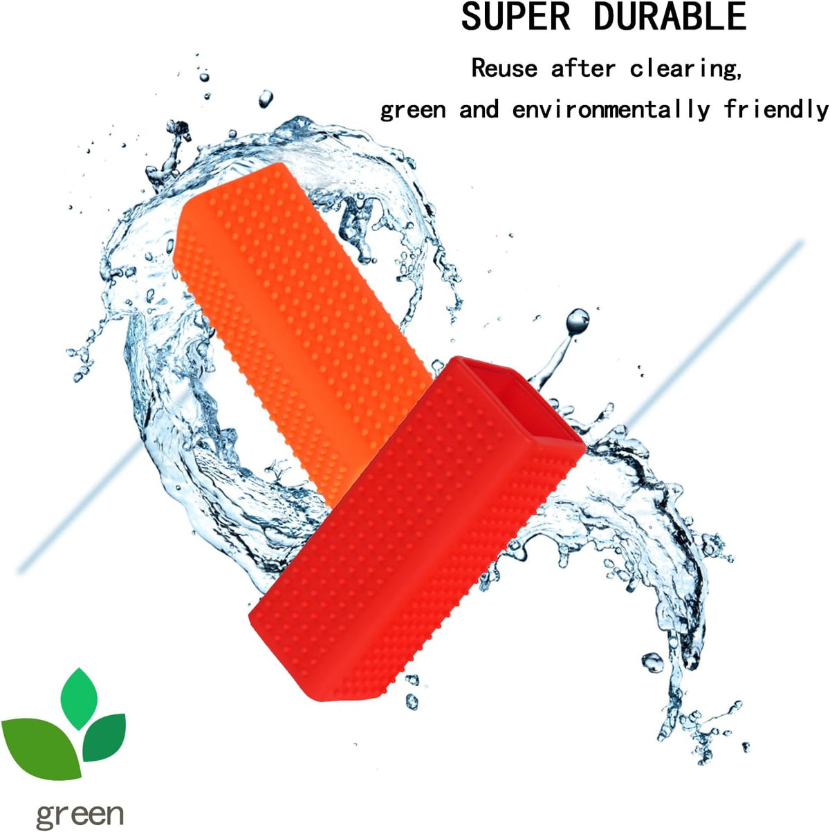 2pcs Pet Dog Cat Hair Remover, Pet Hair Removal Tool - orangered - image 2