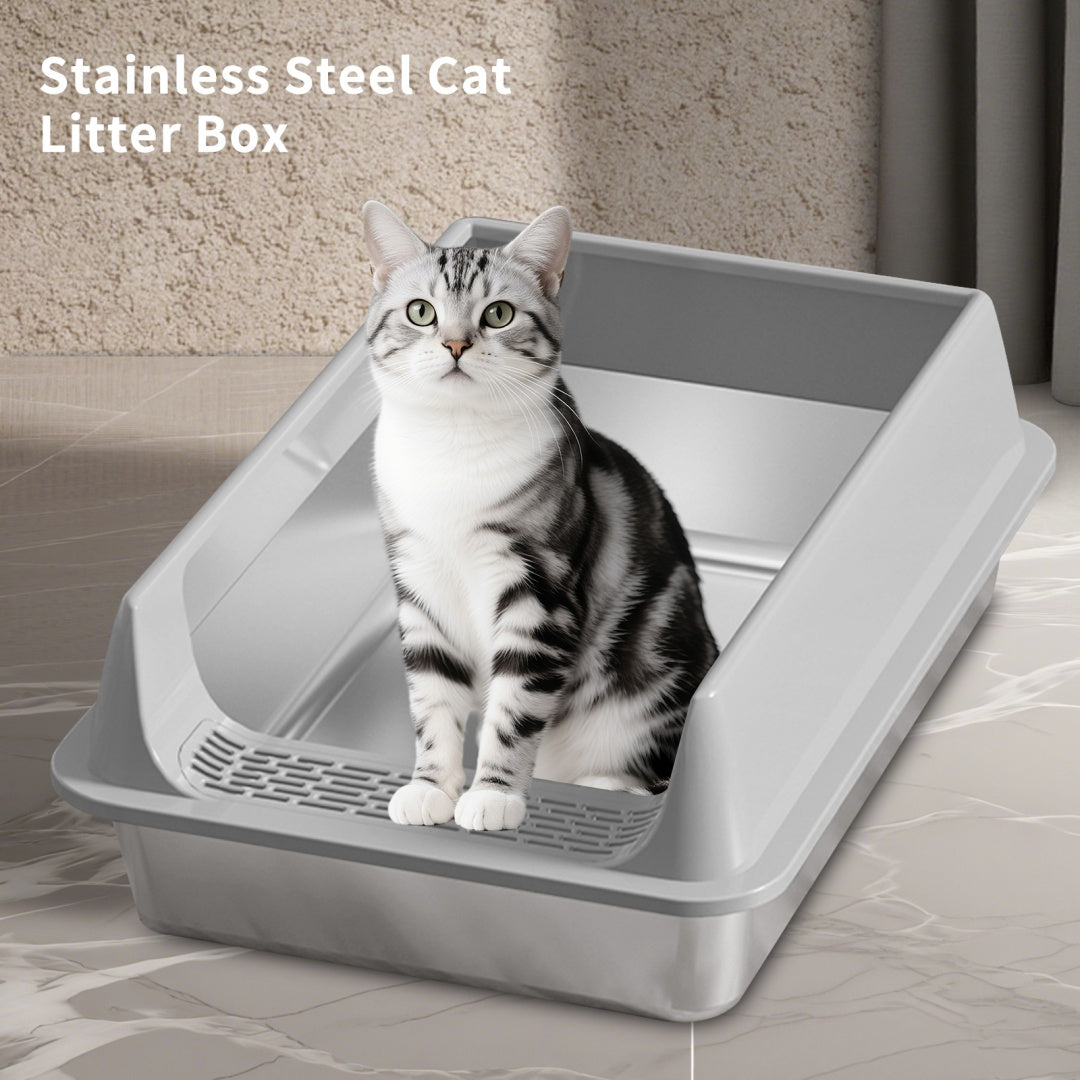 Only Self Pickup---Stainless Steel Cat Litter Box