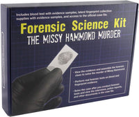 Crime Scene forensic science kit with fingerprint brush, powder and case evidence - view 2