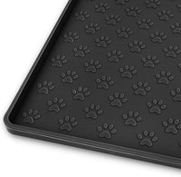 Pet Placemat for Dog and Cat - 24.5"L x 16.5"W / Black