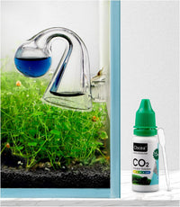 Aquarium CO2 Drop Checker CO2 Indicator – Essentials for Fish - Glass Checker+15ml