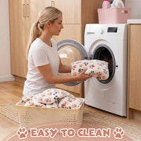 Tegeme 12 Pcs Puppy Blanket for Litter Dog Cat - White,gray / 41 x 30 Inch - image 2