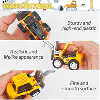 OJYUDD 24 mini pull back construction vehicles in yellow and black - view 7