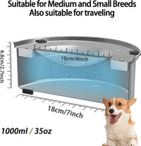 1L/0.26 Gallon Dog Water Bowl No Spill - 1 L - image 2